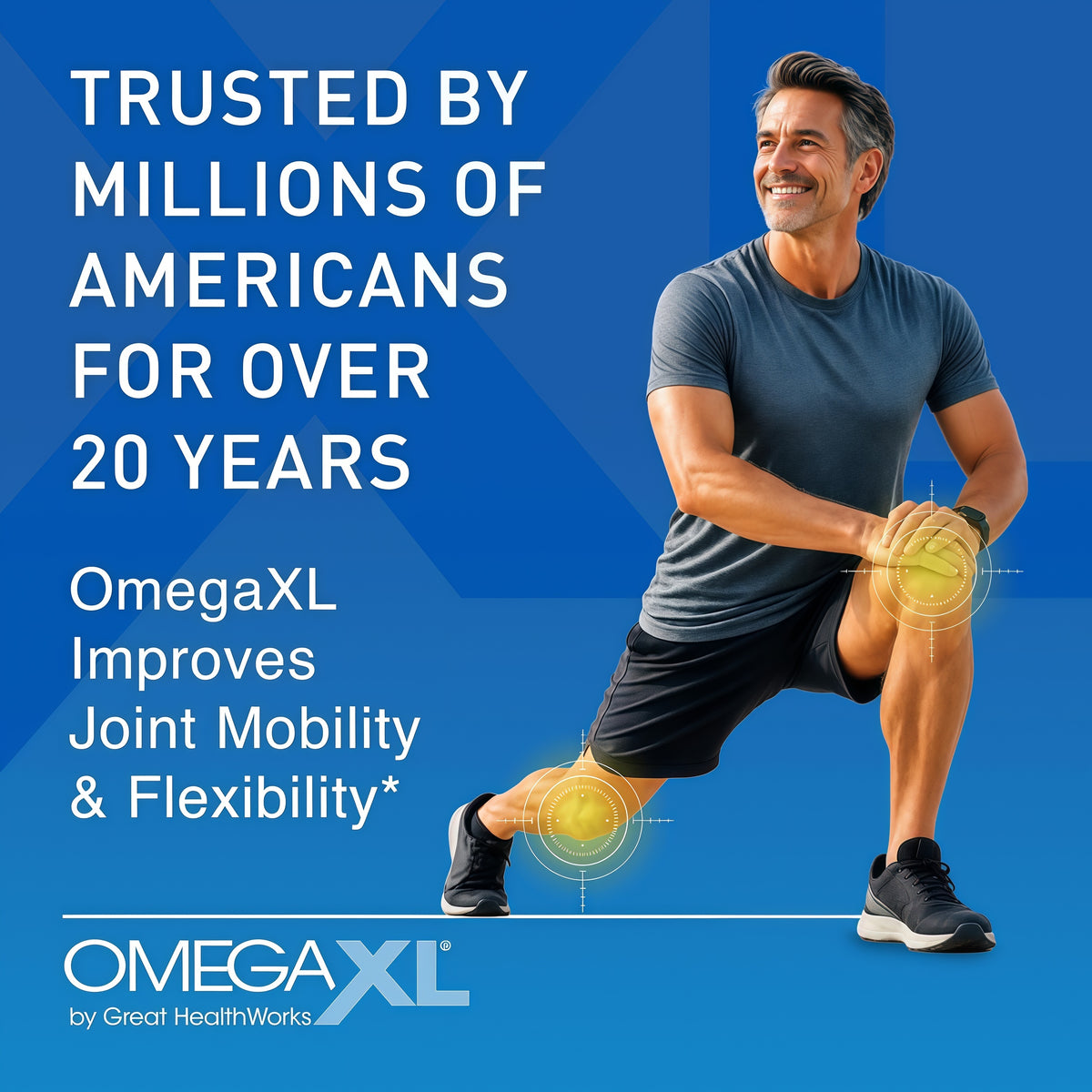 OmegaXL Joint Support Supplement, 60 Count Green Lipped Mussel Oil, Soft Gel Pill, Natural Joint & Muscle Support Supplement, Clinically Supported, Non-GMO, Drug-Free